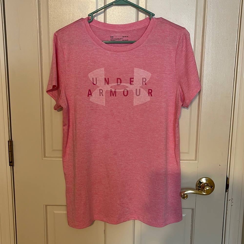 Under Armor Pink Ladies Shirt.